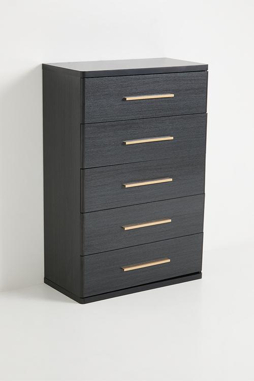 Roux 5 Drawer - Black