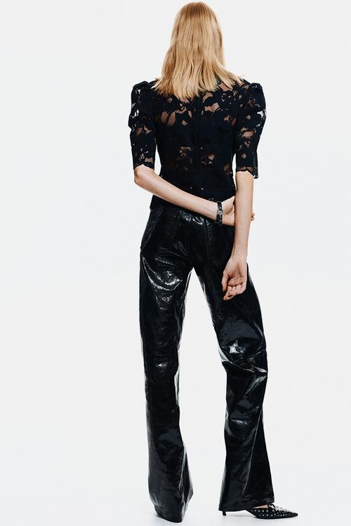 Lace top - black
