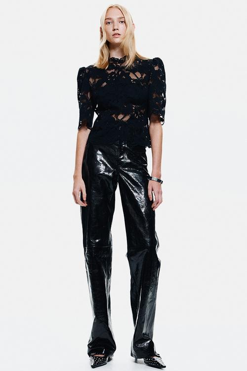 Lace top - black
