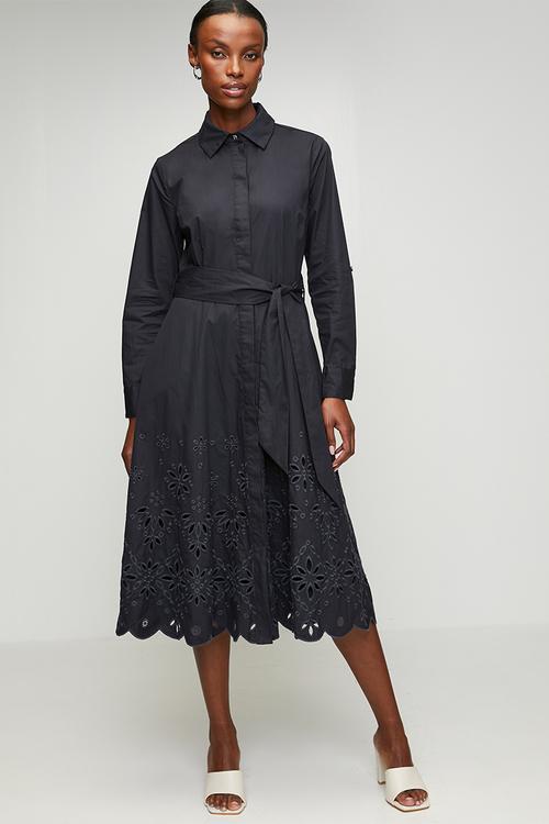Pringle lyla shirt dress  - navy