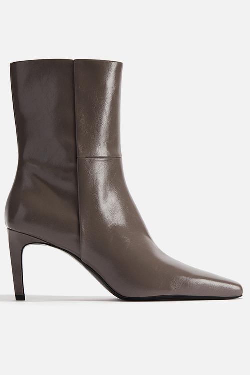 Heeled ankle boots - dark grey