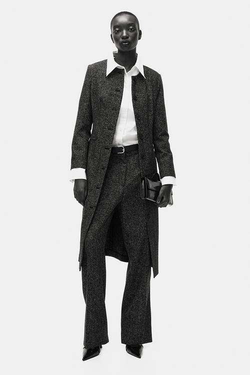 Tailored trousers - black marl