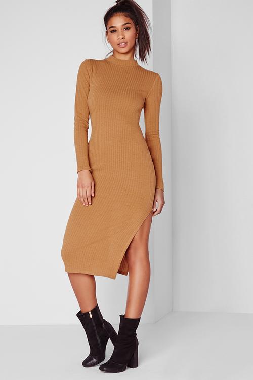 Long sleeve midi dress