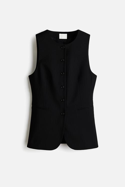 Long waistcoat - black