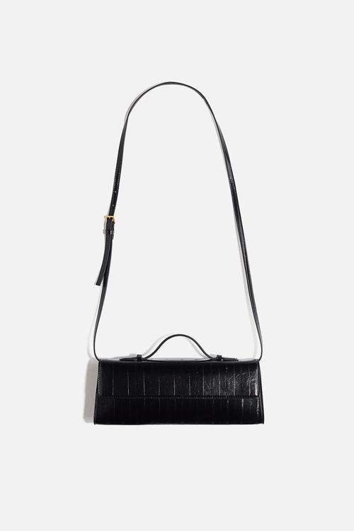 Rectangular crossbody bag - black