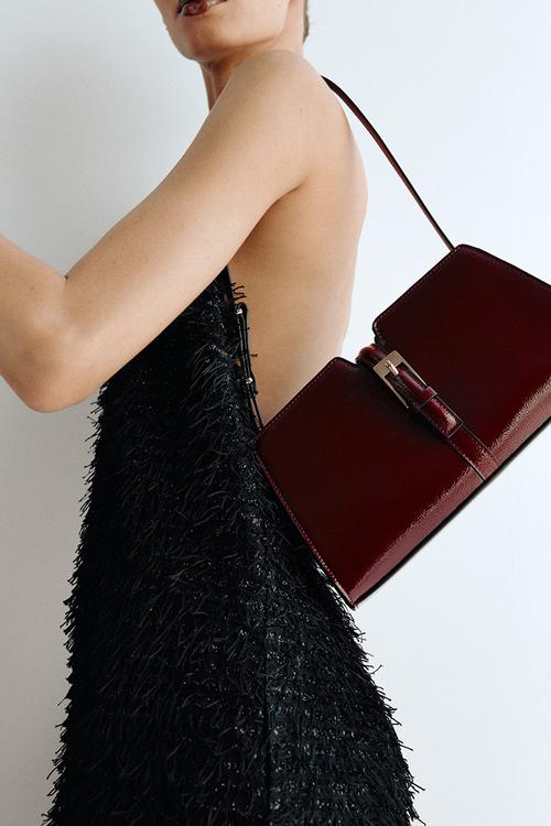 Shoulder bag - burgundy