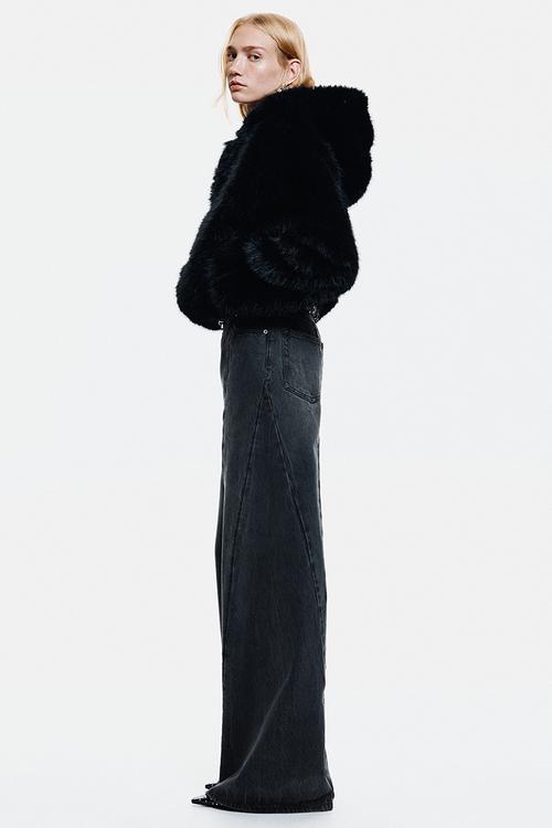 Seam-detail jeans - dark grey