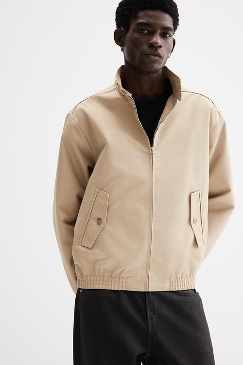 Regular fit car coat - beige - 1262251001