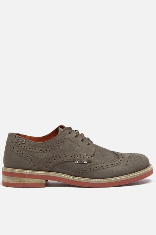 Smart nuback brogue shoes 