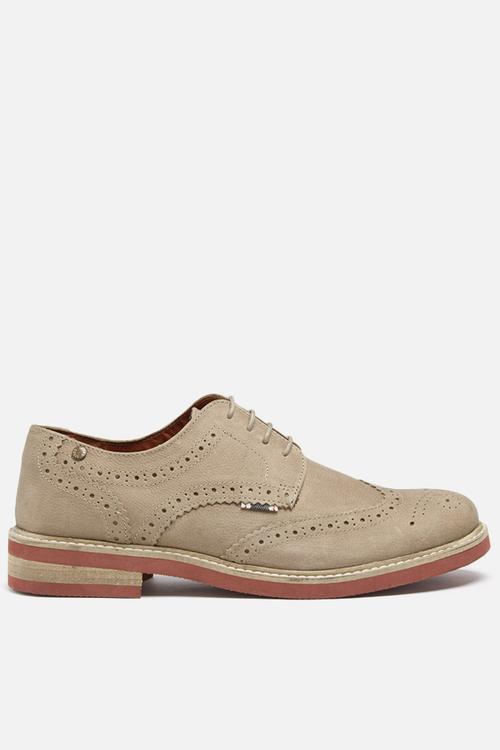 Smart nuback brogue shoes 
