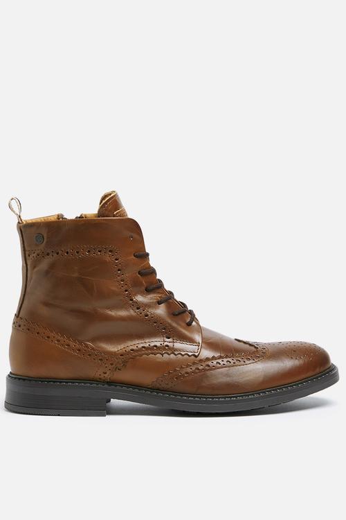 Hugh leather brogue boot
