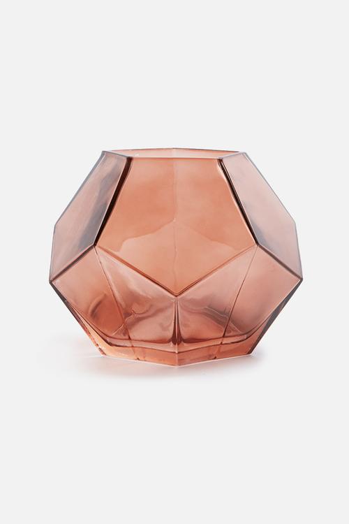 Blush hex vase