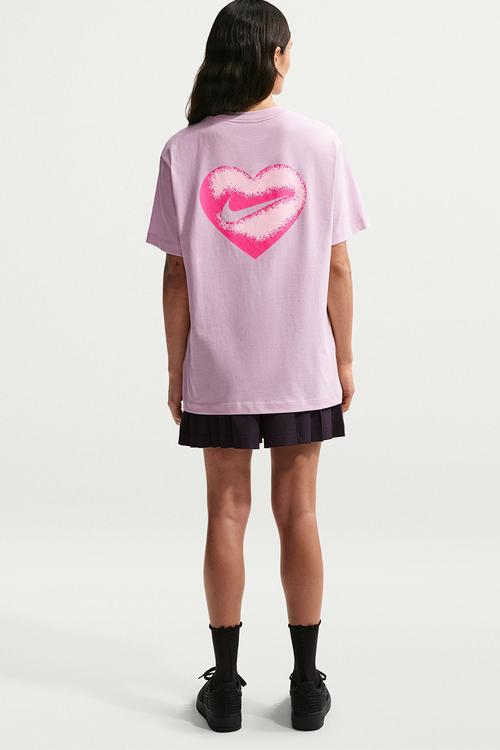 W Nsw Val Boxy Os Tee - Pink Foam