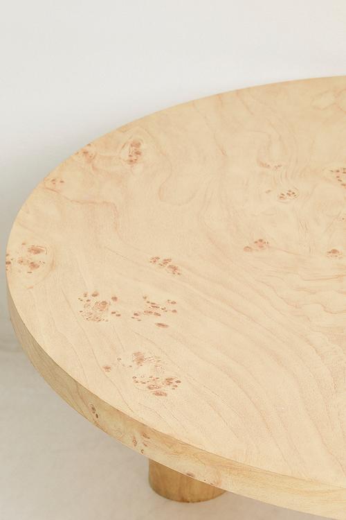 Burl Coffee Table - Natural 