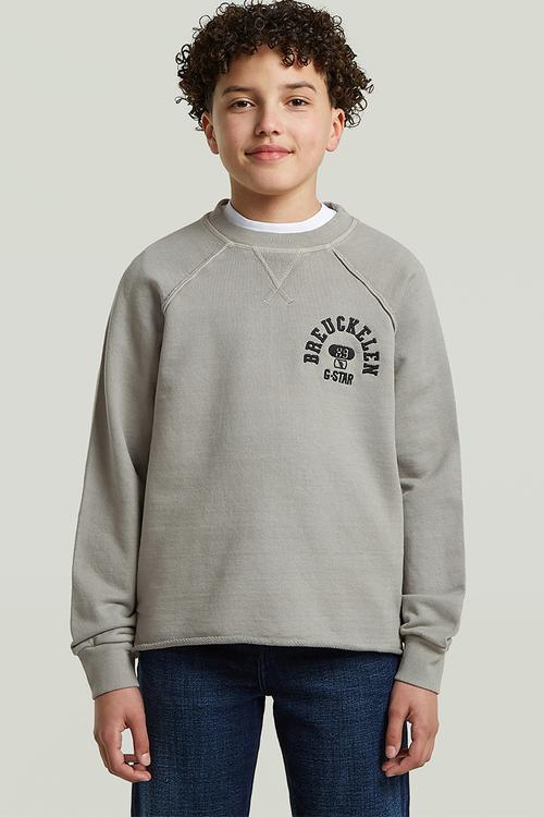 Basic Coll Crew Sweater - Grey Alloy