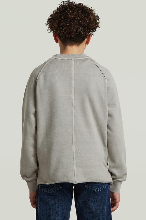 Basic Coll Crew Sweater - Grey Alloy