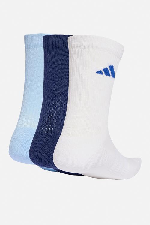 Cushioned  Ess Sportswear Crew socks 3 pk - dark blue/white/glow blue