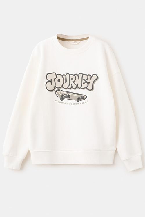Sweatshirt JOURNEY - White 