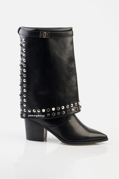 Blangee spat boot - black