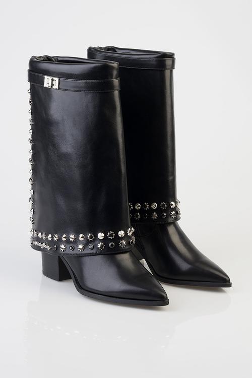 Blangee spat boot - black