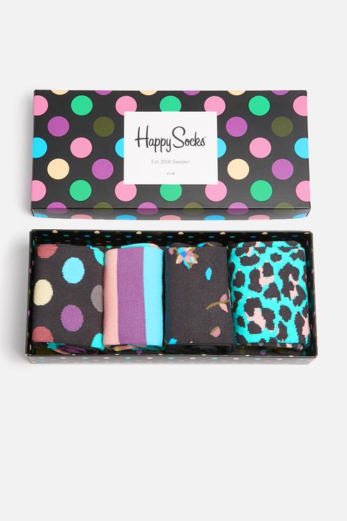 Dot Gift Box - Purple - Blue - Moss Green