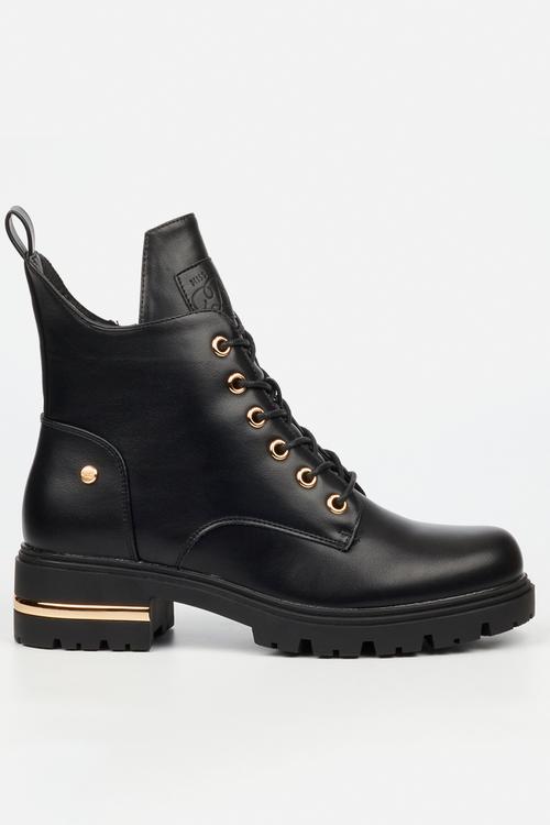 Vadar 4 lace up ankle boot - black