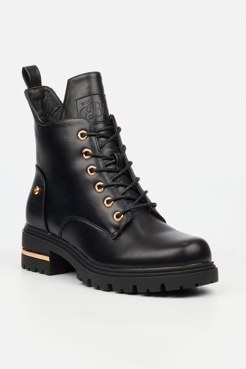 Vadar 4 lace up ankle boot - black