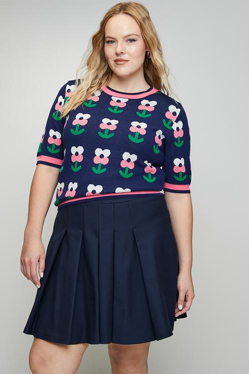 Plus Ponti Mini Skirt - Ink