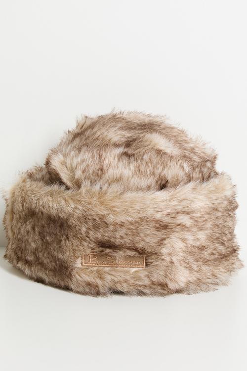 Cossack Faux Fur Hat - Tan