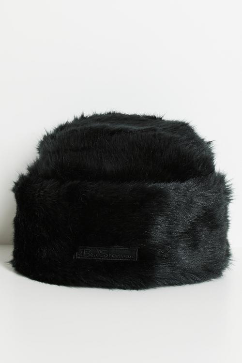 Cossack Faux Fur Hat - Black
