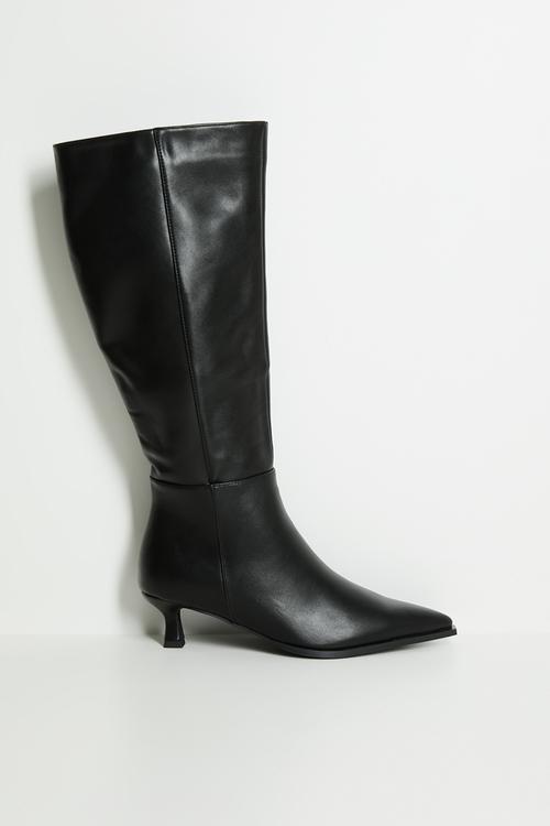 Soho knee length boot - black 