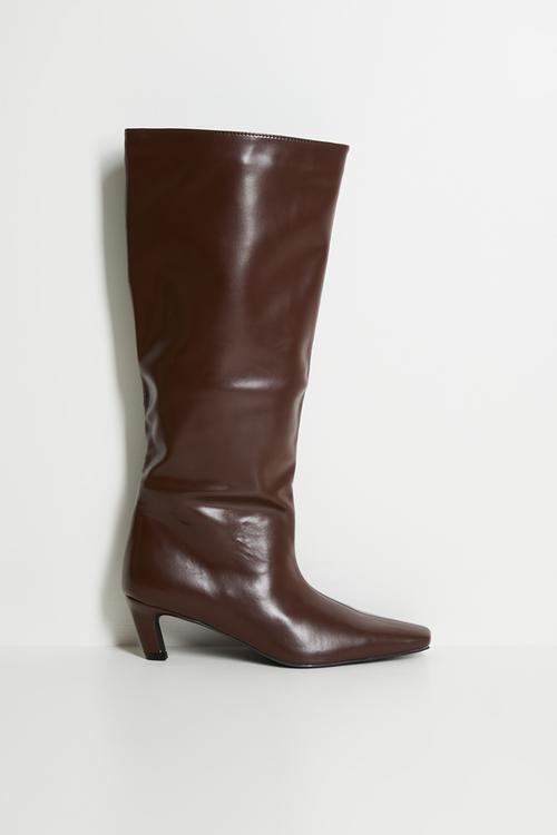Kellisa knee length boot - brown 
