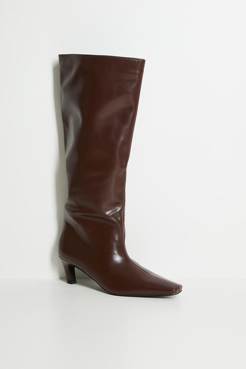 Kellisa knee length boot - brown 