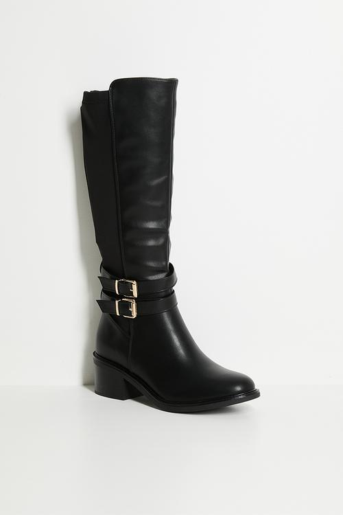 Onyx knee length boot - black