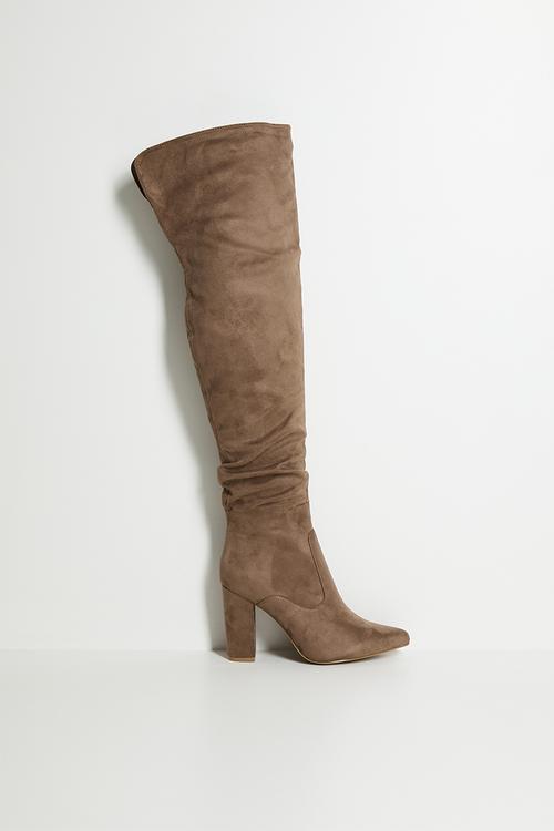 Portia 3 over the knee boot - taupe
