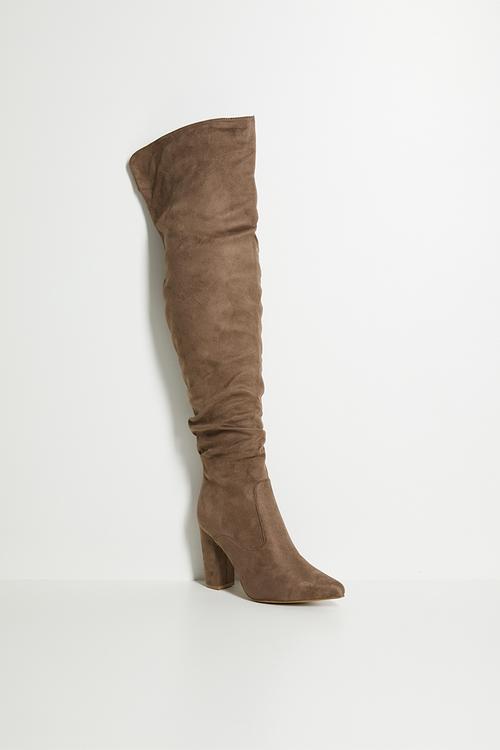 Portia 3 over the knee boot - taupe