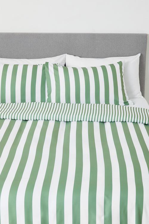 Stripe duvet cover - Sage