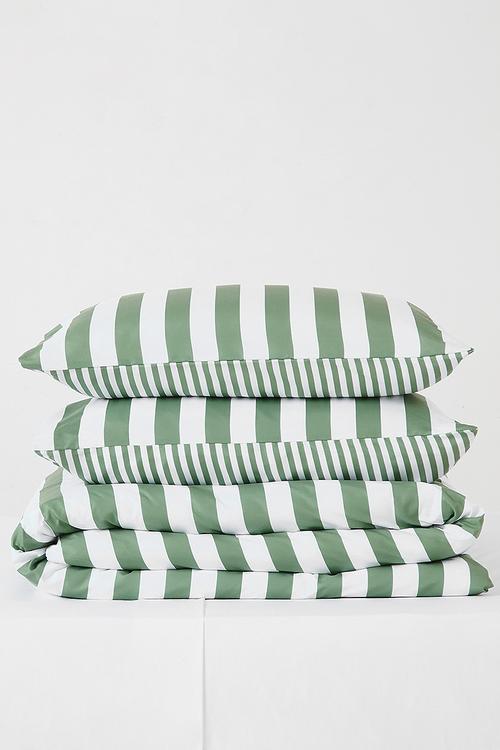 Stripe duvet cover - Sage