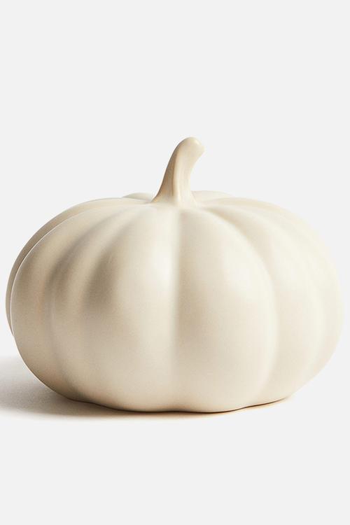 Stoneware decoration - light beige 