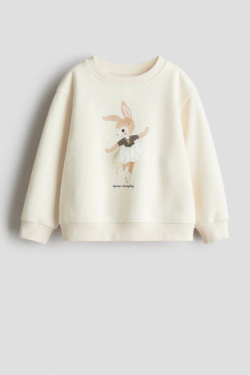 Sweatshirt - cream/dance everyday