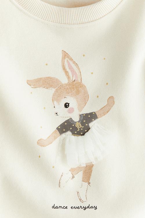 Sweatshirt - cream/dance everyday
