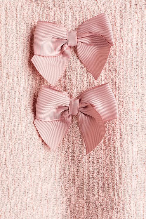Bouclé dress - light pink