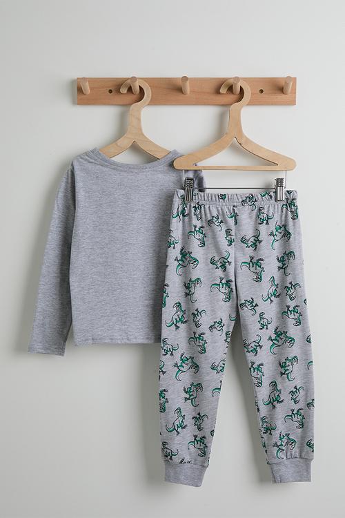 Dino pj set - grey