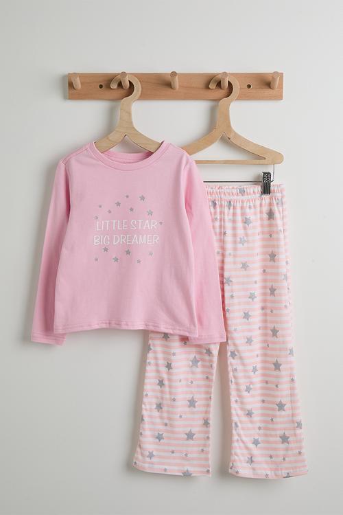 Star pj set - pink