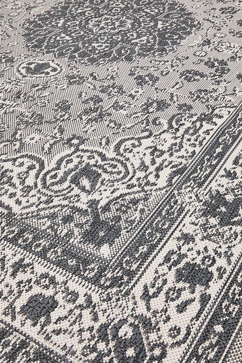 Antique Outdoor/Indoor Rug - grey