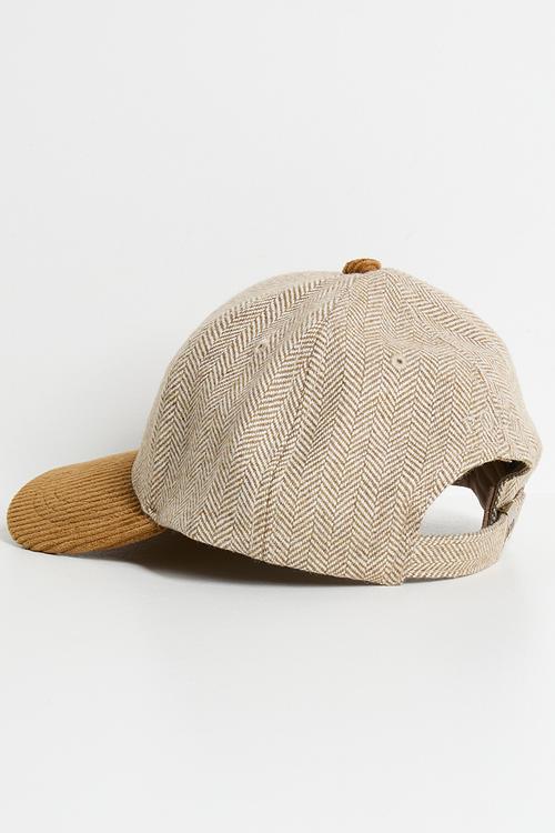6 Panel Herringbone Peak - Tan