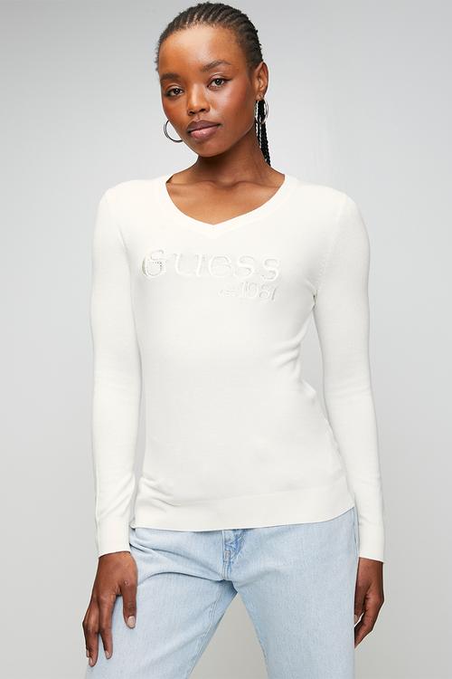Saylor Logo Sweater - Cream White