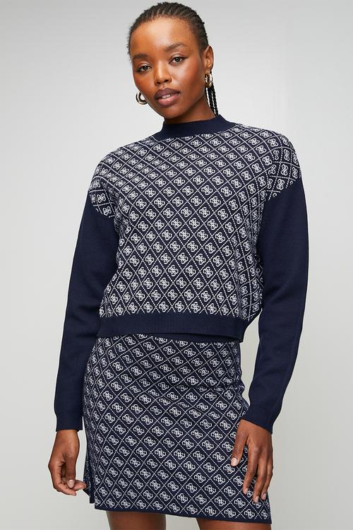 Aubrey 4G Sweater - Blue And Cream