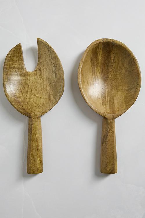 Salad Servers set of 2 - Natural