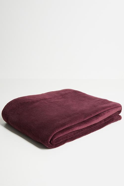 Fleece Throw - Plum